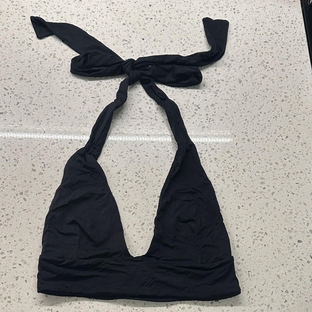 Haight Black Halter Bikini Top - Women